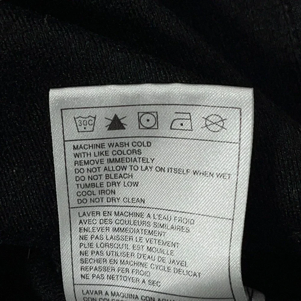 Y2K Nike Hoodie Men Medium Black Pullover Polyester Knit Kangaroo Pocket Vintage